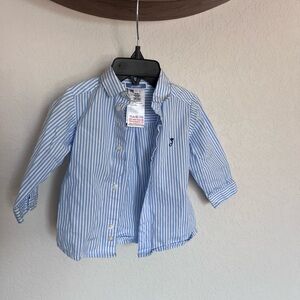 Blue Striped Kids Shirt